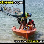 X3-sailing-dinghy-three-up-beach-landing